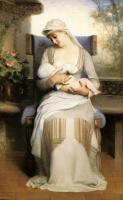 Emile Levy - Young Mother Feeding Her Baby